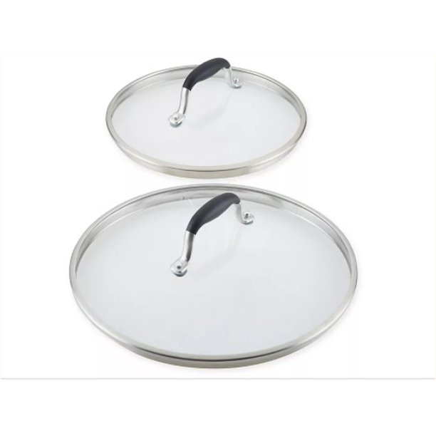 Anolon Advanced Home Nonstick Cookware Replacement Lid Set in Onyx
