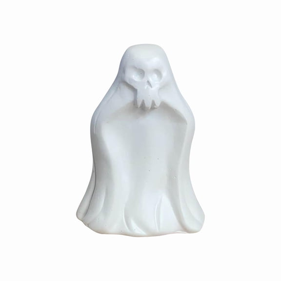 Halloween Ghost Decorations Unpainted Paint Your Own Ceramic Spooky Halloween Decor for Home Indoor Halloween Tabletop Display 1 Piece