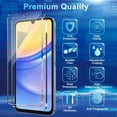 thumbnail image 2 of Protector de pantalla y lente de cámara para Samsung Galaxy A15, 2 of 7
