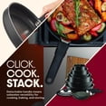 thumbnail image 2 of ZXNYH Nonstick Cookware Set 14 Piece Induction Stackable, Detachable Handle, Removable Handle, RV Cookware, Cookware, Pots and Pans, Oven, Broil, Dishwasher Safe, Onyx Black, 2 of 7