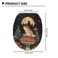 thumbnail image 6 of SEANATIVE Mushroom Frog Toilet Seat Cover Elongated Toilet Lid Covers with Elastic Edge Soft Toilet Seat Lid Cover Toilet Protector Cover, Machine Washable, 6 of 6