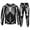 Black#273, variant on LIIPEE Men Hoodie Outfits Halloween Cartoon Skeleton Printed Long Sleeve Hooded Pullover Sweatshirt Pants Set Man Trendy Birthday Wedding Weekend Outfit,Black,L