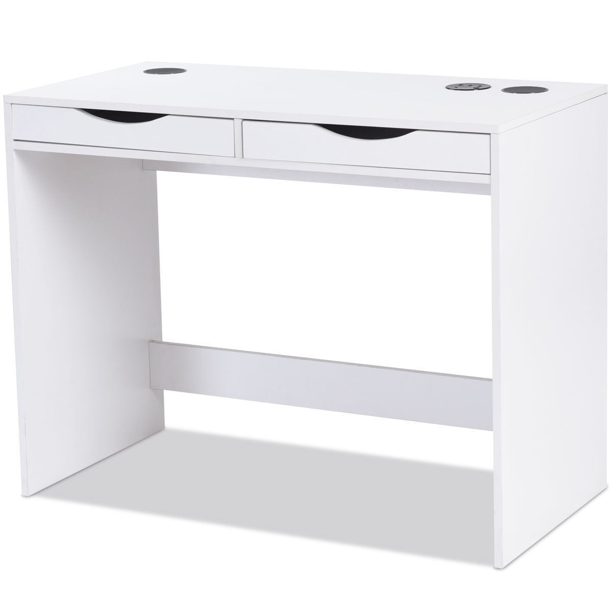 South Shore Furniture 10535 Interface Desk with 1 Drawer Pure White