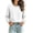 336#White, variant on Women's Crew Neck Pullover Long Sleeve Solid Color Loose Fit Casual Sweatshirts