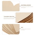 thumbnail image 2 of 10 piezas de 80 mm de madera natural para manualidades, juguetes educativos, adornos para álbumes de recortes (patrón de corazón), 2 of 8