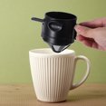 thumbnail image 2 of Embudo de filtro de café de acero inoxidable para café de goteo, plegable, reutilizable y portátil, para uso doméstico, viajes y camping, con diseño de malla de doble capa, 2 of 8