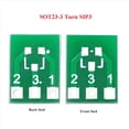 thumbnail image 3 of 80 Piezas SOT23 SOT23-3 Gira SIP3 Doble Cara SMD Gira DIP SIP3 Adaptador Placa Convertidora SOT SIP IC Enchufe PCB Tablero DIY Kit, 3 of 5