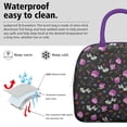thumbnail image 3 of Lunch Bag Lunch Box for Women Reusable Insulated Lunch Cooler Bags,Large Capacity for Work Travel Picnic,Water-Resistant Pioneer Colorful Floral Lunch Tote Bag Gifts for Woman Mom Purple, 3 of 6