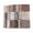 Brown, variant on SPRING PARK 50Pcs Floral Cotton Cloth Fabric Bundle Patchwork Clothing Sewing Quilting Craft