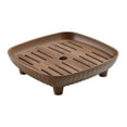 thumbnail image 4 of deevoka Chinese Tea Tray Sturdy Smooth Small Tea Tray for Cafes Home Teahouse Square, 4 of 9