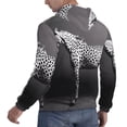thumbnail image 6 of Fotbe Men's Hoodie with Monochrome Leopard Horse Pattern - Kangaroo Pocket Pullover Hooded Sweatshirt, Perfect for Daily Wear, Travel, and Home-XX-Large, 6 of 7
