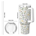 thumbnail image 4 of KLL Watercolor Wildflower 2 Print 40oz Stainless Steel Insulated Car Cup Coffee Mug with Spillproof Lid - Keep Your Drink Hot or Cold on the Go, 4 of 8