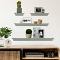 thumbnail image 2 of Melannco Set of 4-6 12 20 24-inch Traditional Shelves in Dark Gray, 2 of 5