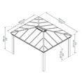 thumbnail image 3 of Palram - Canopia Dallas 4300 14' x 12' Polycarbonate/Aluminum Gazebo - Gray, 3 of 14