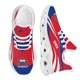 thumbnail image 1 of Zapatos deportivos ligeros para exteriores, a prueba de golpes, con diseño de bandera de Samoa roja y azul, zapatos de punto transpirables, zapatos casuales, 1 of 6