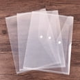 thumbnail image 1 of XmhyTop Plastic File Folders, 10 PCS Plastic Folders for Document, A4 Size Plastic Envelopes with Snap Closure, Clear File Folders Document Folders File Bags for Office,White, 1 of 4