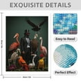 thumbnail image 3 of Diamond Art Kit for Adults, Birds Fashion Surreal Gathering Diamond Painting for Adults Beginners, 5D DIY Diamond Art Painting Kits, Colorful Diamond Painting Craft for Home Decor 12x16, 3 of 7