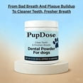 thumbnail image 2 of PupDose Dog Dental Powder, Teeth Cleaning & Tartar Removal Supplement, Fresh Breath Oral Care for Dogs, Gum Health Support, Easy Mix Food Additive for Small Medium Large Dogs (2PC), 2 of 9