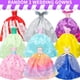 thumbnail image 2 of Style Shine 52 Pcs Doll Clothes and Accessories,2 Wedding Gowns 6 Fashion Dresses 2 Set Casual Outfits Top and Pant 2 Swimsuit,20 Hanger 10 Shoe 10 Accessories Toys for Girls Kids Birthday Gift, 2 of 5