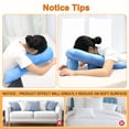 thumbnail image 3 of Face Down Pillow for Sleeping After Eye Surgery Head Positioning Prone Pillow for Massage Napping Tanning Pillow with Face Hole Doughnut Bed Cradle Cushion Detached Retina Vitrectomy Recovery, 3 of 6