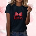 thumbnail image 2 of RXMEKW Chemises à Manches Courtes pour Femmes, T-Shirts Décontractés Imprimés à Col Rond pour Femmes, 2 of 7