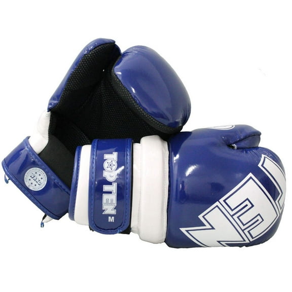 Top Ten Open-Hand Gloves, blue/white