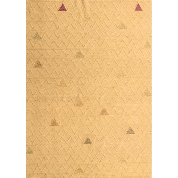 Ahgly Company Indoor Rectangle Solid Brown Modern Area Rugs, 4' x 6'