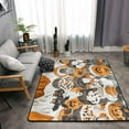 thumbnail image 2 of Halloween Rugs for Living Room, Halloween Ghost Pumpkin Pastry Halloween Decor Area Rug Rugs 63x48in, Non Slip Carpet Floor Mat, Halloween Decorations Rug Kids Room Home Decor, 2 of 5