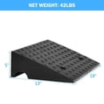 thumbnail image 2 of 2PCS 5" Rubber Car Curb Ramps, Rise Portable Lightweight Threshold Ramp Set, Heavy Duty Loading Ramp Slope Motorcycle Pad for Driveway, Loading Dock and Sidewalk, 2 of 5