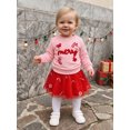 thumbnail image 4 of Conjunto navideño para niña pequeña: sudadera de manga larga + falda de tul, 4 of 9