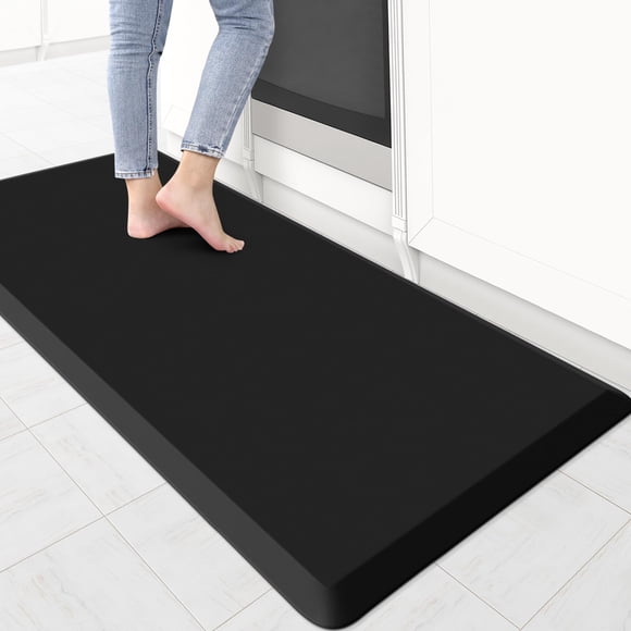 Tapis de Cuisine WISELIFE Anti-Fatigue - Tapis de Confort Ergonomique Antidérapant et Imperméable de 4/5 Pouce pour Cuisine, Sol, Maison, Bureau, Évier, Buanderie