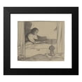 thumbnail image 2 of Richard Nicolaüs Roland Holst 17x15 Black Modern Framed Museum Art Print Titled - Vrouw Hogerhuis, Sitting in Bed (Second Design) (1899), 2 of 5