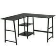 thumbnail image 3 of Resenkos L Shaped Corner Computer Desk with Storage Shelves-Black, Home Office Desks, Gaming Computer Desks for Study,Working,Writing, 3 of 8