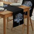 thumbnail image 5 of Blue Golden Flower Abstract Table Runner Wedding Decor Dining Table Runner Kitchen Coffee Table Decor Placemat, 5 of 6