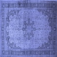 thumbnail image 1 of Ahgly Company Indoor Square Persian Blue Traditional Area Rugs, 5' Square, 1 of 4