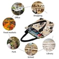 thumbnail image 5 of KLL Tote Bag for Women Groovy Disco Print Shopping Grocery Reusable Bags for Office School Shopping Travel, 5 of 6