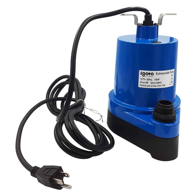 Bomba Sumergible Igoto Para Fuente 1/6 Hp 6 Metros 124w. Igoto BF195