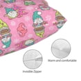 thumbnail image 3 of Fotbe pink Holiday Joy Funda de Almohada Decorativa Estilo Occidental, Lujo en Algodón, Fundas para Almohadas King, Cojín Estampado para Decoración del Hogar-20"x30", 3 of 6