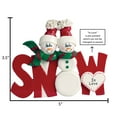 thumbnail image 6 of Ornaments by Elves Personalized Snowman in Love Couple Christmas Ornaments 2024 for Tree .25lbs, 6 of 10