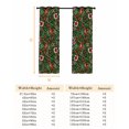 thumbnail image 6 of Fsddascl Green Christmas Cardinal Blackout Curtains for Bedroom/Living Room, Thermal Insulated Kitchen Curtains, Xmas Winter Flower Bow Pine Fruits Grommet Darkening Window Treatment Drapes 42"x63"x2, 6 of 6