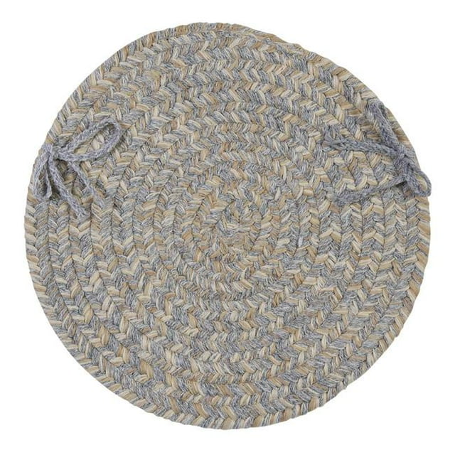 Colonial Mills TE19R108X108 9 ft. Tremont Braided Round Rug, Gray