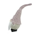 thumbnail image 3 of Northlight LED Lighted Round Rattan Christmas Gnome Figure - 14" - Pink and Cream, 3 of 4