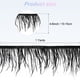thumbnail image 3 of Fleco de Pluma de Avestruz Uxcell, 1 Yarda 4-6" Fleco de Pluma Natural y Esponjoso para Manualidades [Negro], 3 of 7