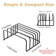 thumbnail image 6 of Charext Cutting Board Organizer, [2-Pack] Cutting Board Holder Rack Baking Cookie Pan Sheets Cooling Small Racks Storage Stand for Kitchen Cabinet Countertop Bakeware Organizer 7.08 x 5.51 x 3.15 in, 6 of 6