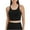 Black, variant on Ashirexll Sports Bras for Women, Spaghetti Strappy Crossback Shockproof Gathered Running Fitness Beautiful Back Yoga High Support Sports Bras for Women Black 10