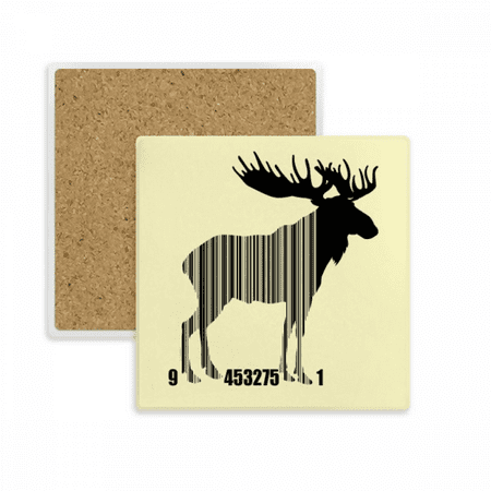 

Moose s Green Grass Horn Art Deco Fashion Coaster Cup Mat Mug Subplate Holder Insulation Stone