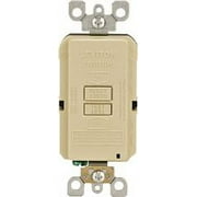 Leviton Smartlockpro 2-Pole Blank Face Duplex Gfci Receptacle With Led, Ivory, Nema 5-20R, 125 Volts, 20 Amps