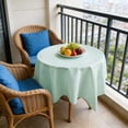 thumbnail image 6 of Round Solid-color Tablecloth Water Resistant Table Cloth Circle Folding Table Covers for Dining, Kitchen, Wedding, Parties etc. Machine Washable, 6 of 6