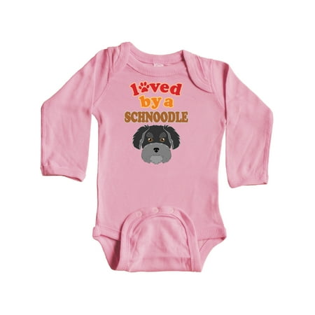 

Inktastic Schnoodle Dog Lover Gift Gift Baby Boy or Baby Girl Long Sleeve Bodysuit