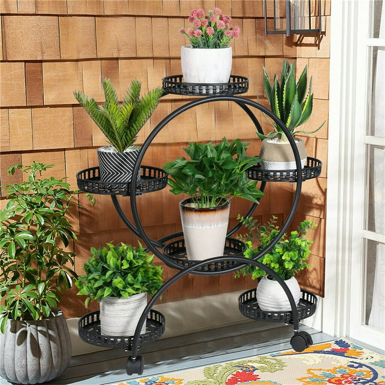 Stylish Plant Shelf with Tray, 64×40cm Stylish Plant Shelf with Tray, 64×40cm